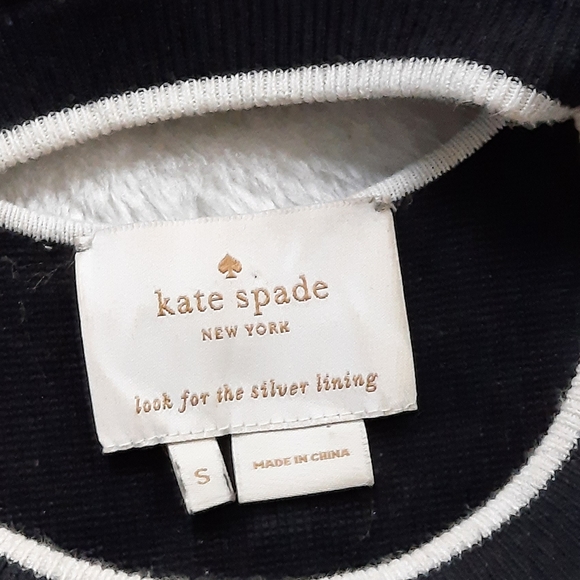 Kate Spade black fluted bow back knit dress - Picture 6 of 7